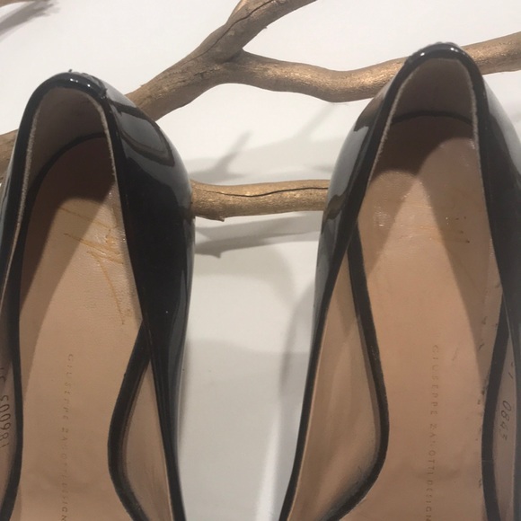 GIUSEPPE ZANOTTI tortoise glazed peep toe pump 7 - Picture 7 of 8